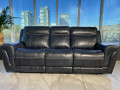 Диван Глейшер тройной (Реклайнеры, Натуральная Кожа) магазин